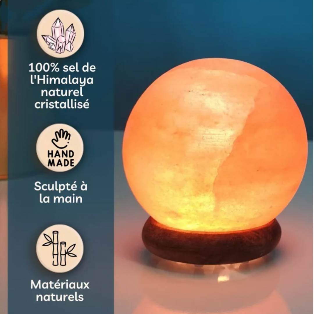 Lampe de Sel de l'Himalaya Sphère