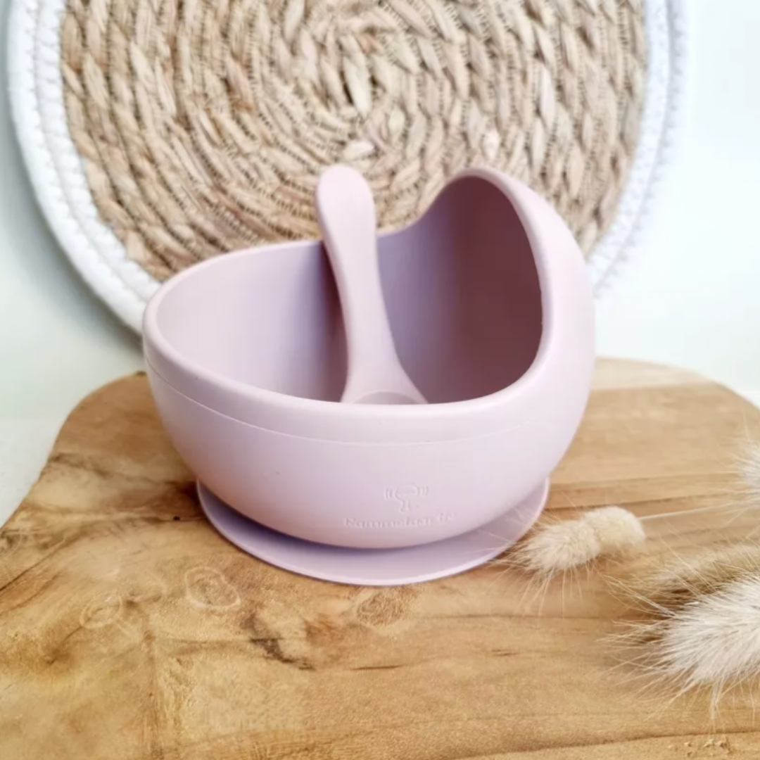 Bol en Silicone avec ventouse & cuillère