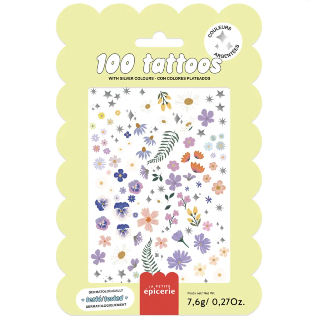 Pochette de tatouages - Fleurs