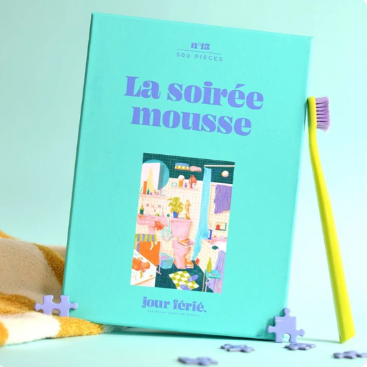 Puzzle 500 pièces - La soirée mousse