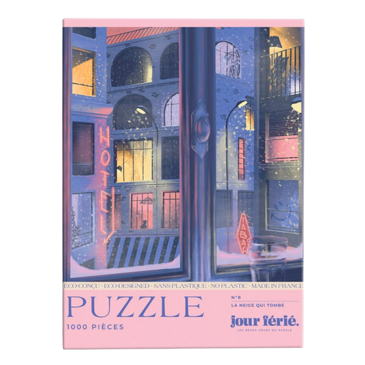 Puzzle 1000 pièces - La neige qui tombe