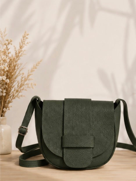 Sac en cuir - Vert foncé