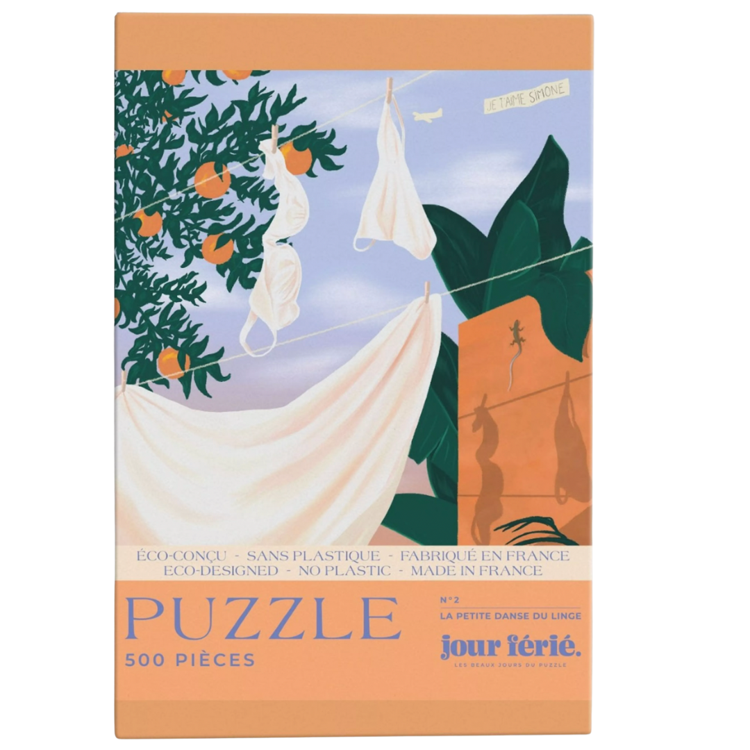 Puzzle 500 pièces - La petite danse du linge
