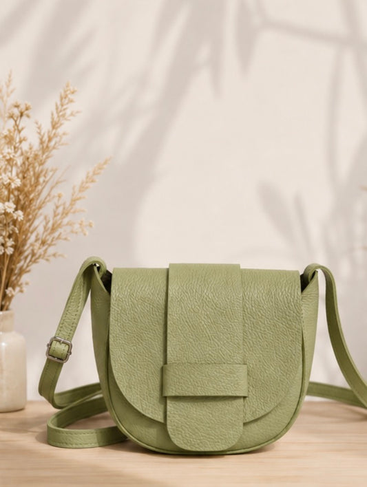 Sac en cuir - Vert sauge
