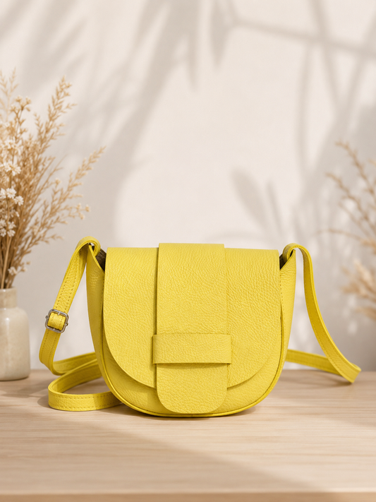 Sac en cuir - Jaune